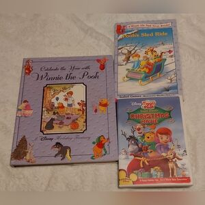**3 Listings $20**                    Winnie the Pooh books and DVD